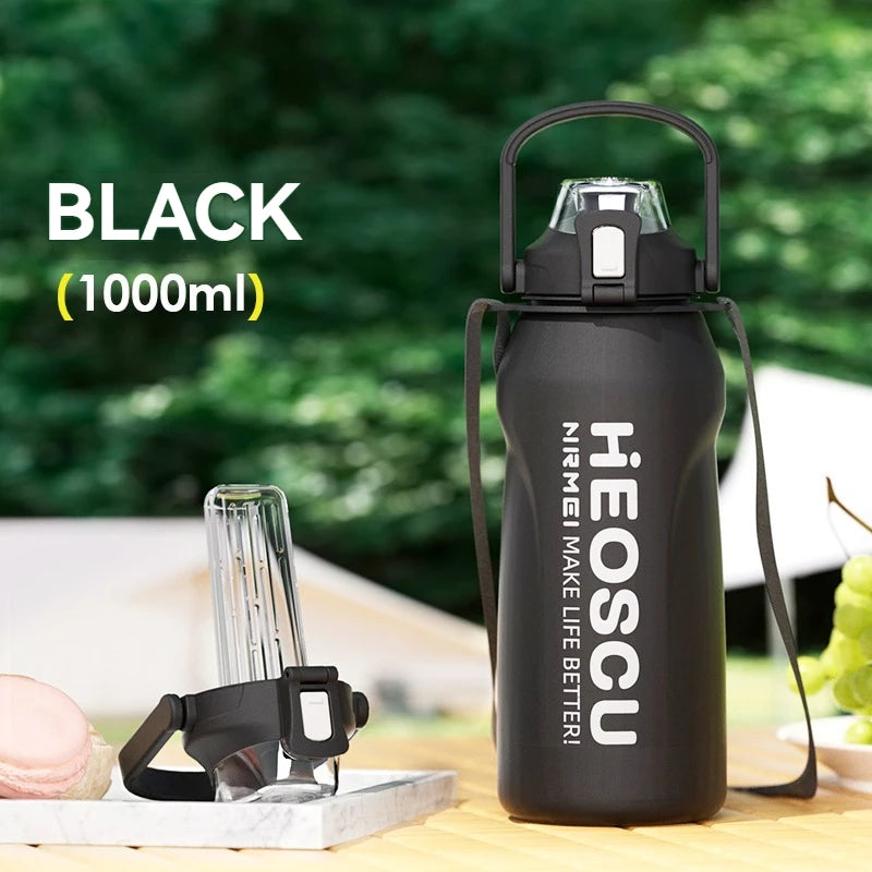 2L Thermal Water Bottle Vacuum Flasks Bottle Thermal Mug Tumbler with Straw large insulation Stainless Steel for travel Outdoor