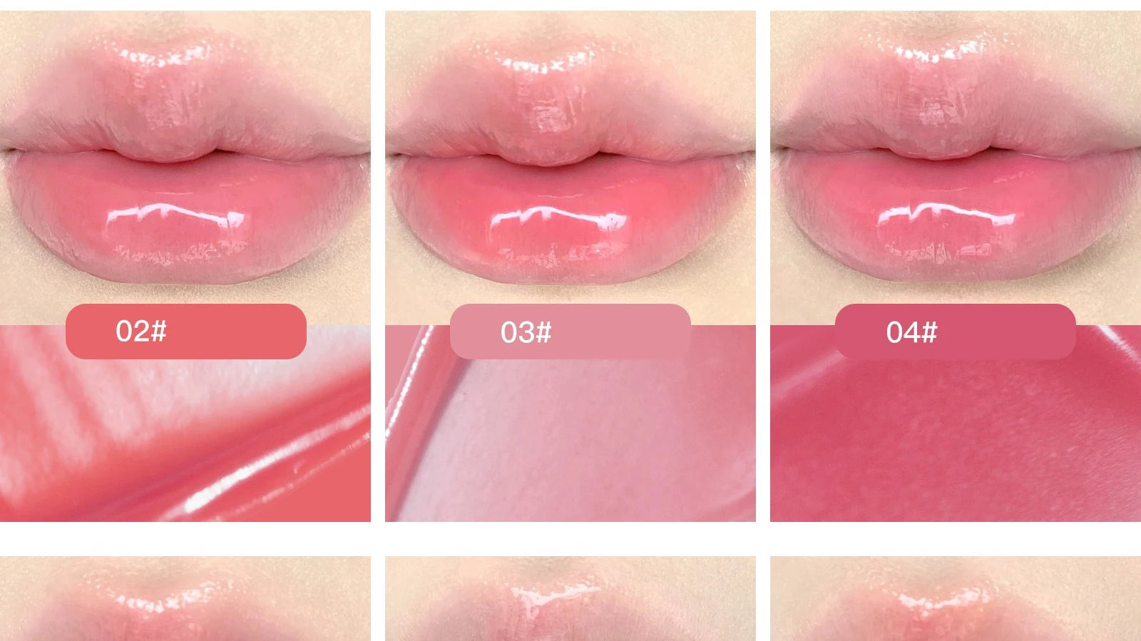 FLORTTE 10-Color Lip Palette – Glossy, Moisturizing & Pigmented Lip Gloss & Lipstick Set