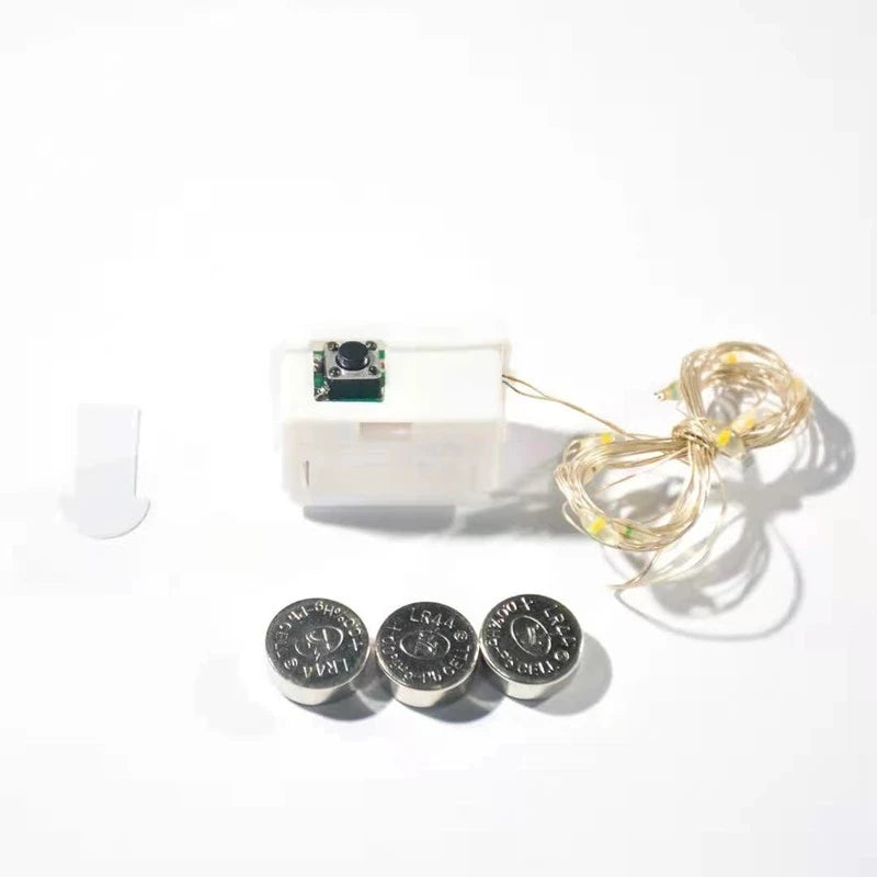 Fairy String Lights – 1/5/10pcs Battery-Powered LED Garland for Home & Holiday Decor