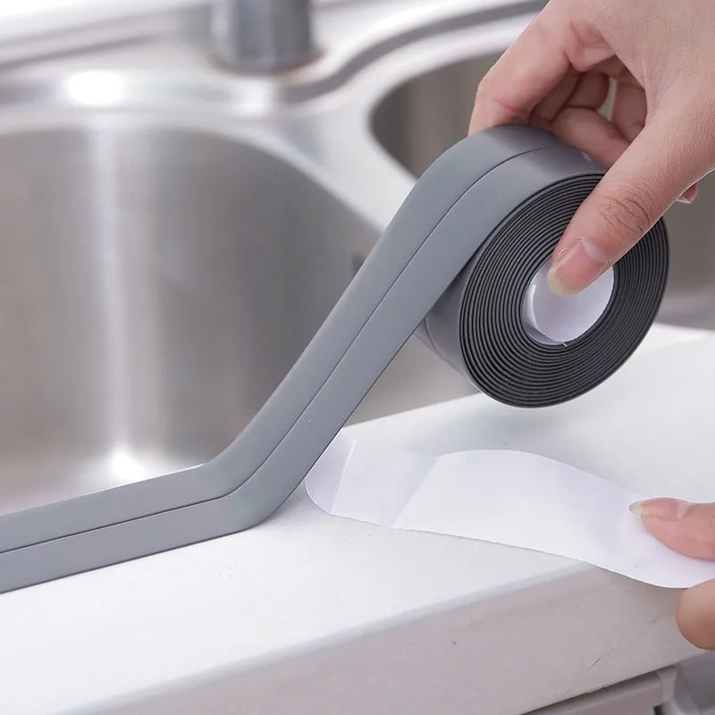 Waterproof Sealing Tape Strips PVC Self Adhesive Wall Sticker for Bathroom Shower Bath Seal Caulk Strip Kitchen Sink Mold Proof