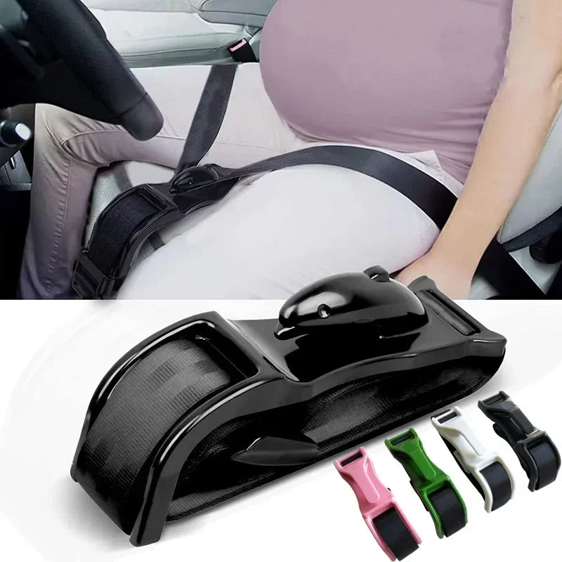 SafeBelly ™ - Maternity Car Seat Belt Protector and Belly Support for Expecting Mothers Adjustable Safety Belt Extender