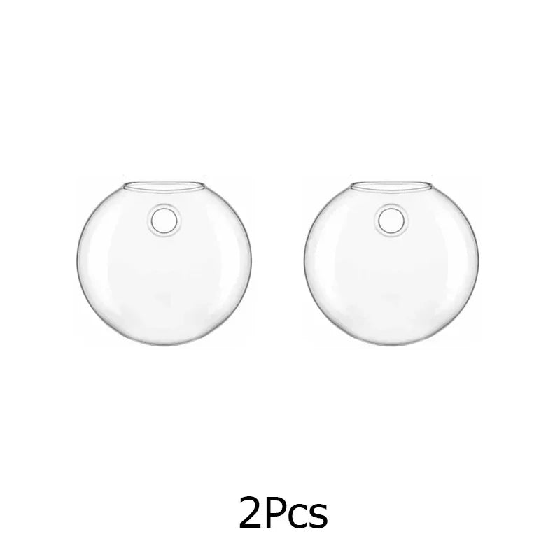 2/4/6 Pack Hanging Glass Terrarium – Self-Watering Hydroponic Crystal Planters for Home & Office Décor