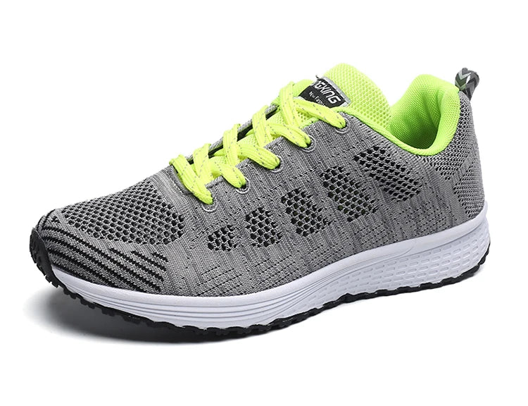 2025 Women’s Breathable Mesh Sneakers – Fashionable Lace-Up Trainers for Comfort & Style