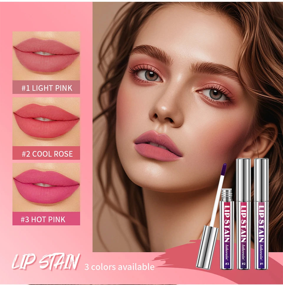 Long Lasting Korean Matte Lip Ink – Waterproof Peel Off Lip Tint, Liquid Lipstick