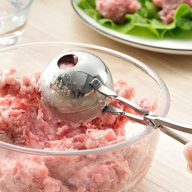 Stainless Steel Meatball & Rice Ball Maker – Non-Stick Shaper