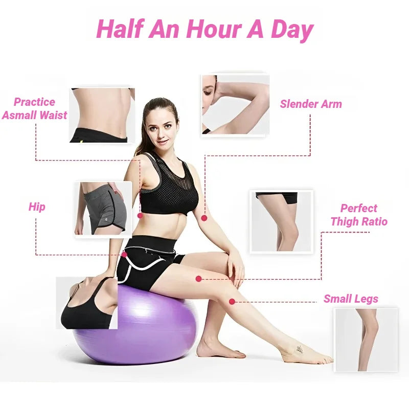 Explosion-Proof Yoga Pilates Exercise Ball – 45CM-95CM Fitness Gym Ball