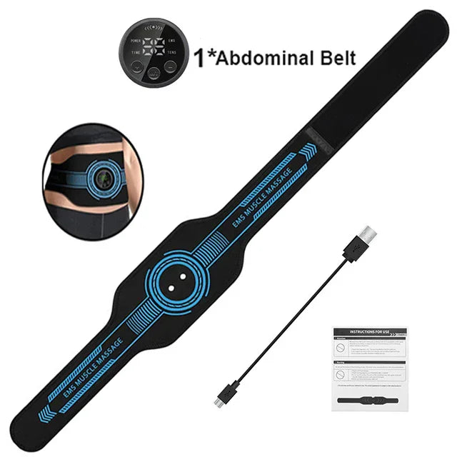 Smart EMS Abdominal Muscle Stimulator Belt – Home Fitness Toner