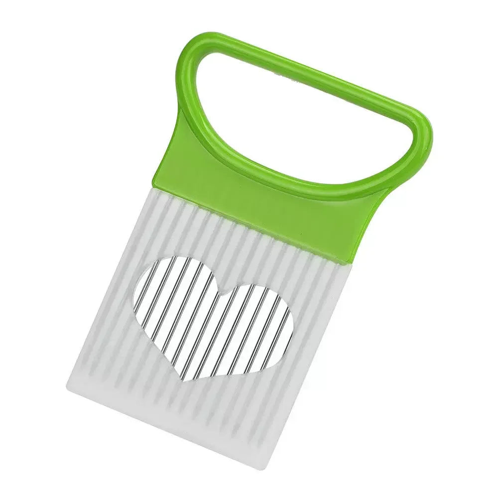 Colorful Onion Slicer Stainless Steel Potato Chip & Vegetable Holder