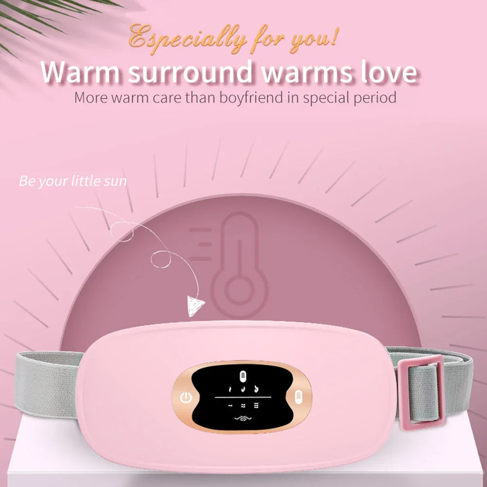 Rechargeable Heated Menstrual Waist Massager for Women