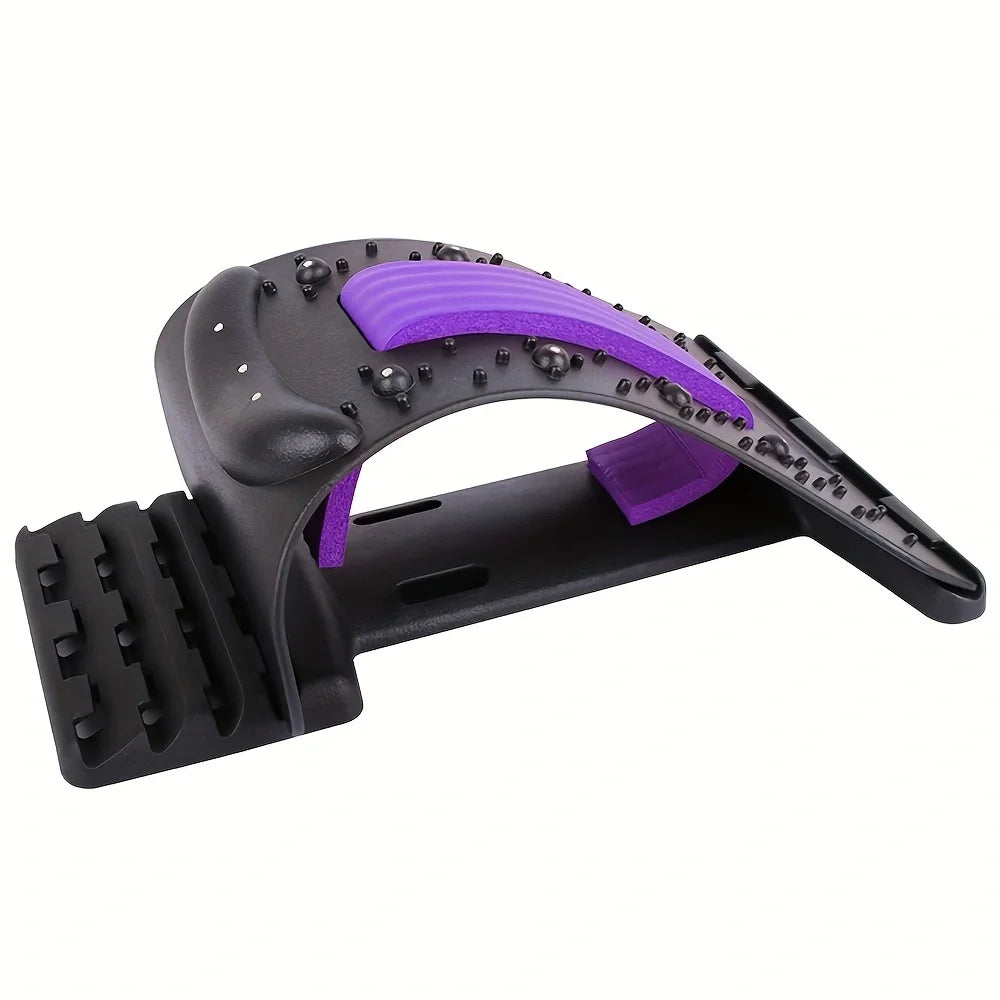 Adjustable 4-Level Back Stretcher & Lumbar Spine Massager