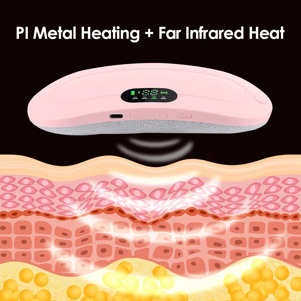 Rechargeable Heated Menstrual Waist Massager for Women