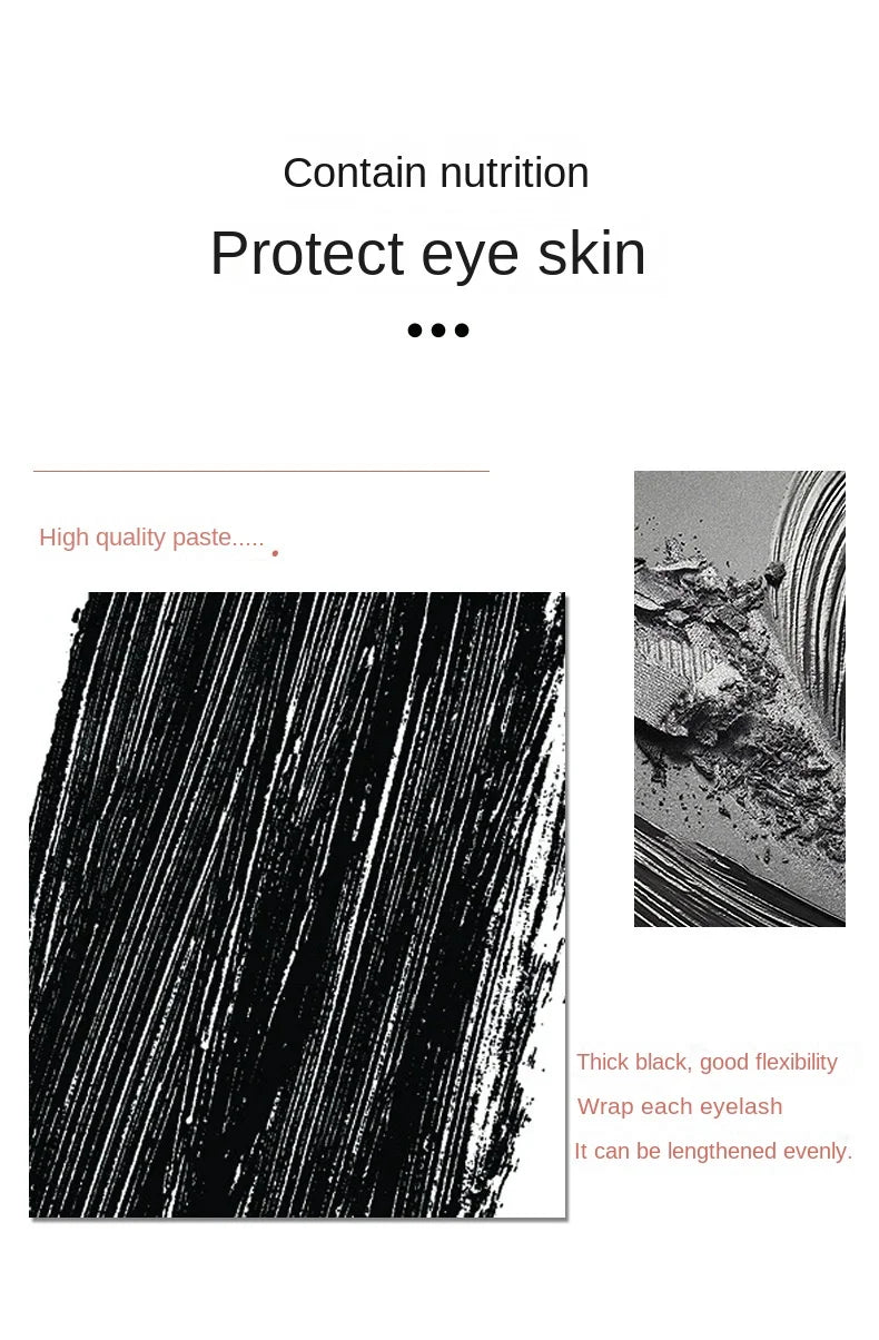Eyelashes Lengthening Mascara – Long-Lasting Waterproof Korean Silky Black Lash Extension