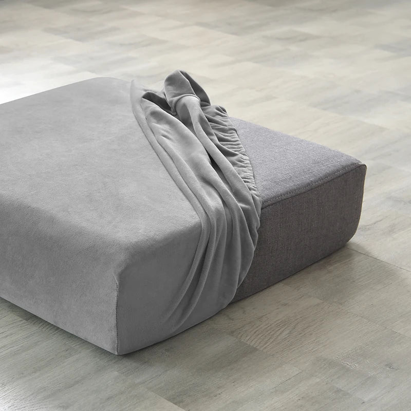 Plush Elastic Sofa Slipcover – Anti-Slip Couch Cover for Home & Office