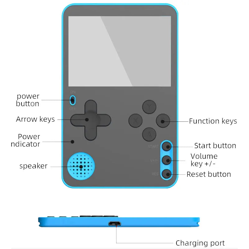 Handheld Game Console – 500 Classic Games LCD Portable Retro Mini Game
