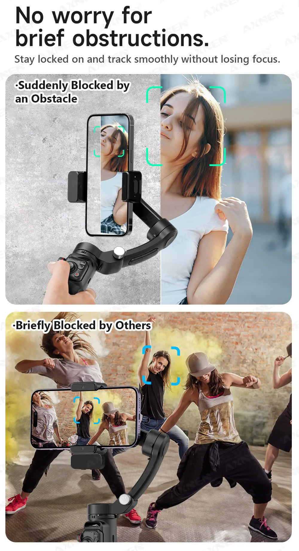 3-Axis Handheld Gimbal Stabilizer for Smartphone – Anti-Shake Video Tripod with Selfie Mode for iPhone & Xiaomi