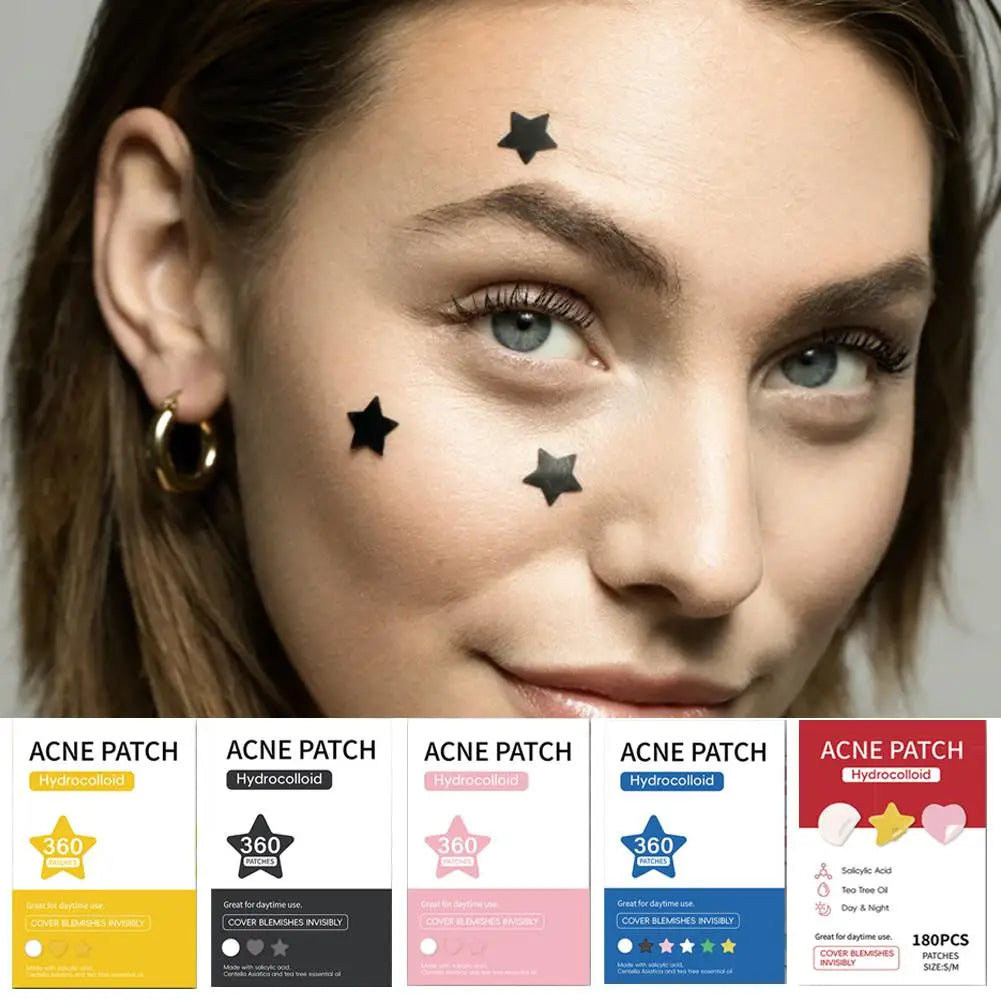 360pcs Invisible Pimple Patches – Anti-Acne Hydrocolloid Spot Stickers for Fast Healing
