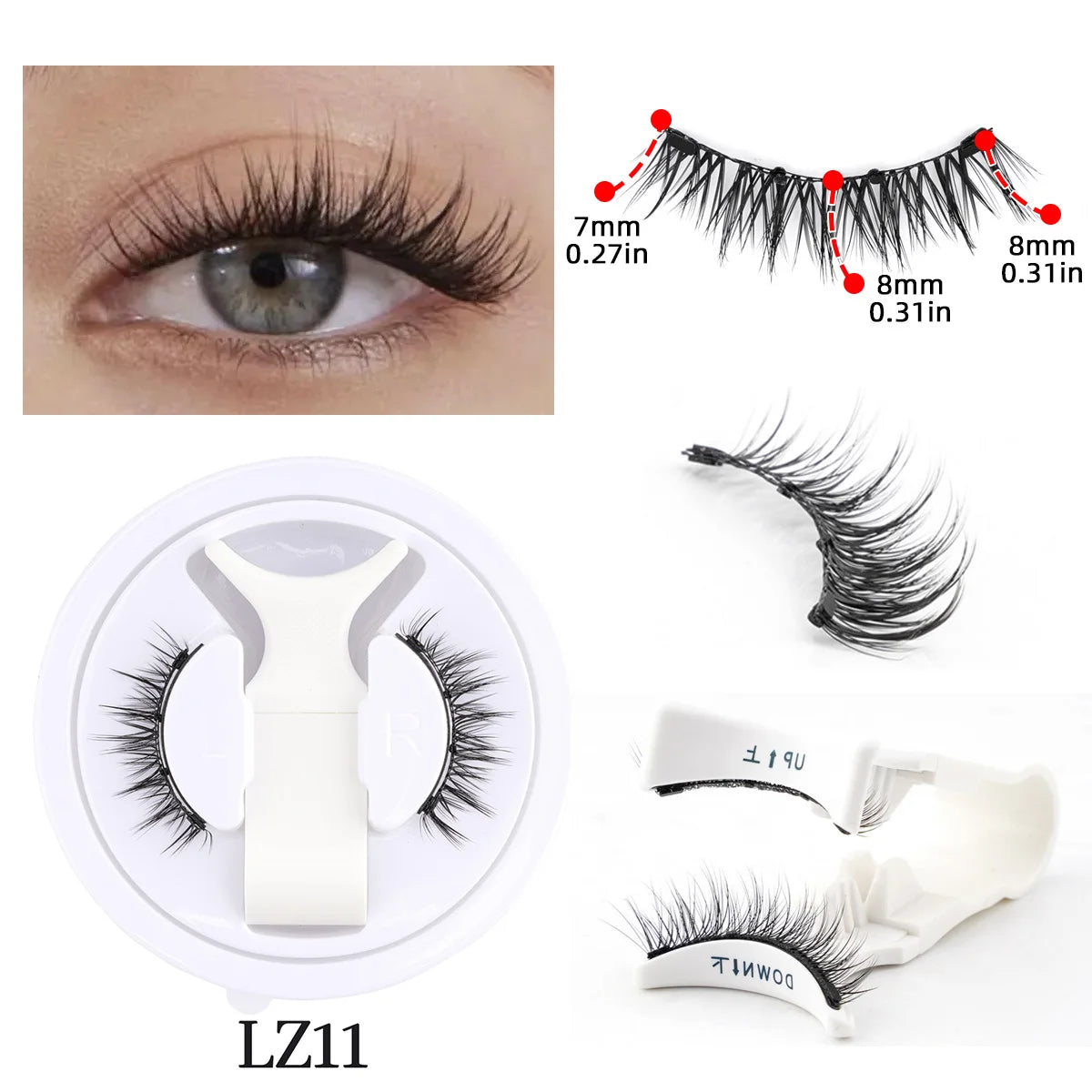 LashLuxe™ – Reusable Magnetic Mink Lashes & Tweezers Set for Effortless Glam
