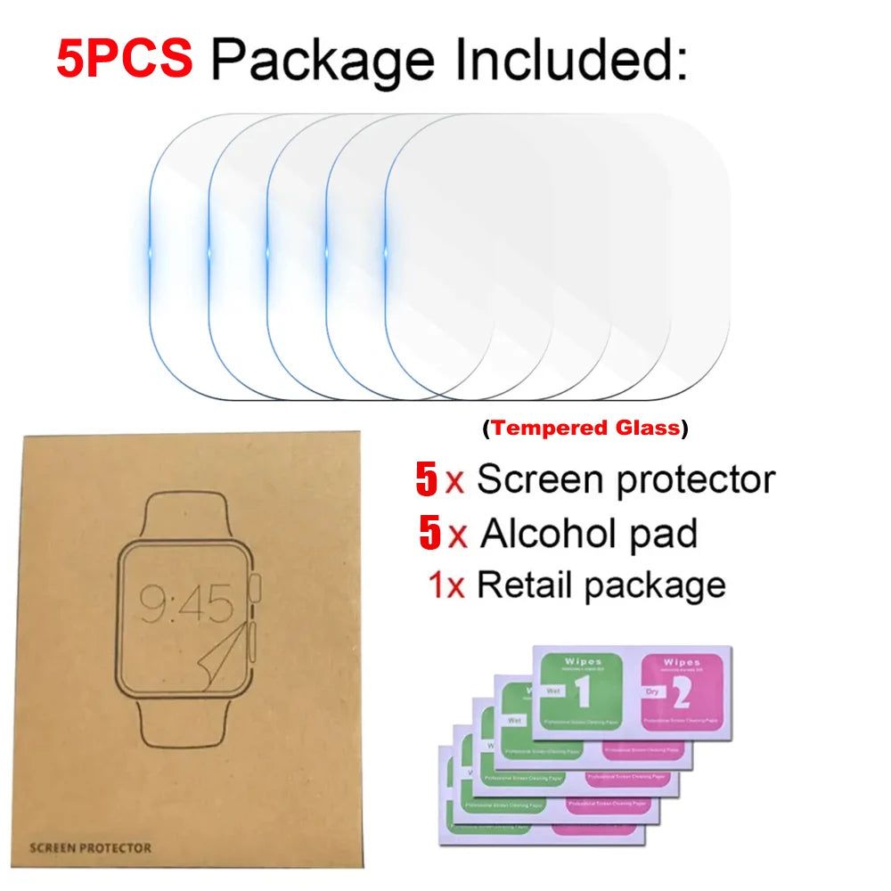 Tempered Glass Screen Protector for Xiaomi Redmi Watch 5 Active/Lite & Watch 4 – HD Clear Anti-Scratch Protective Film