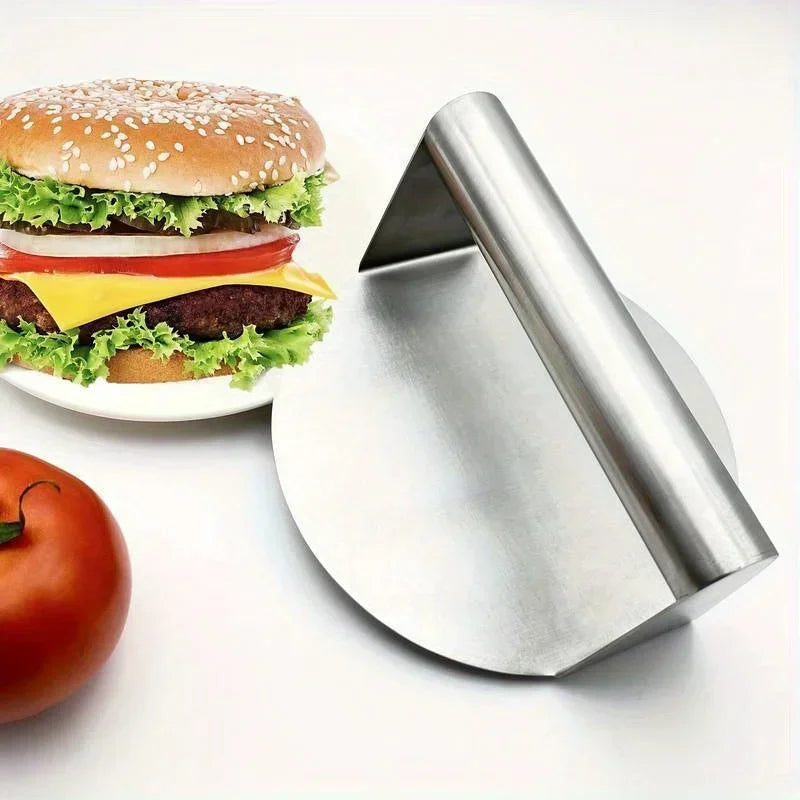 Stainless Steel Smash Burger Press – Heavy-Duty Hamburger Patty Maker