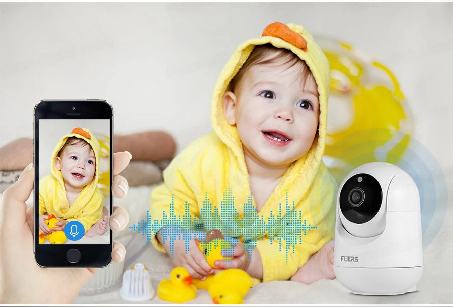 Fuers 5MP WiFi Indoor Camera AI Tracking Smart Home Security Baby Monitor