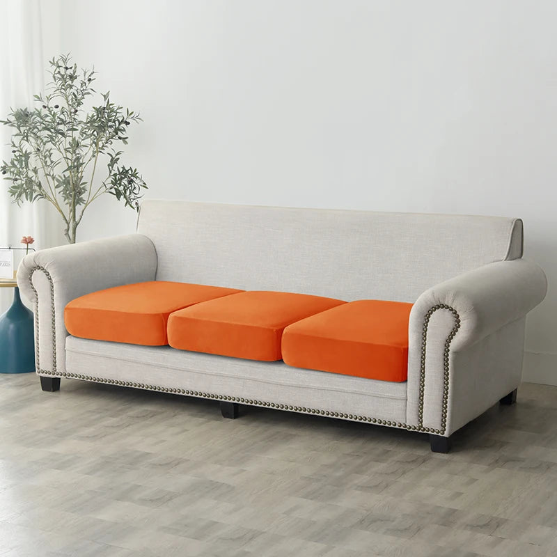 Plush Elastic Sofa Slipcover – Anti-Slip Couch Cover for Home & Office