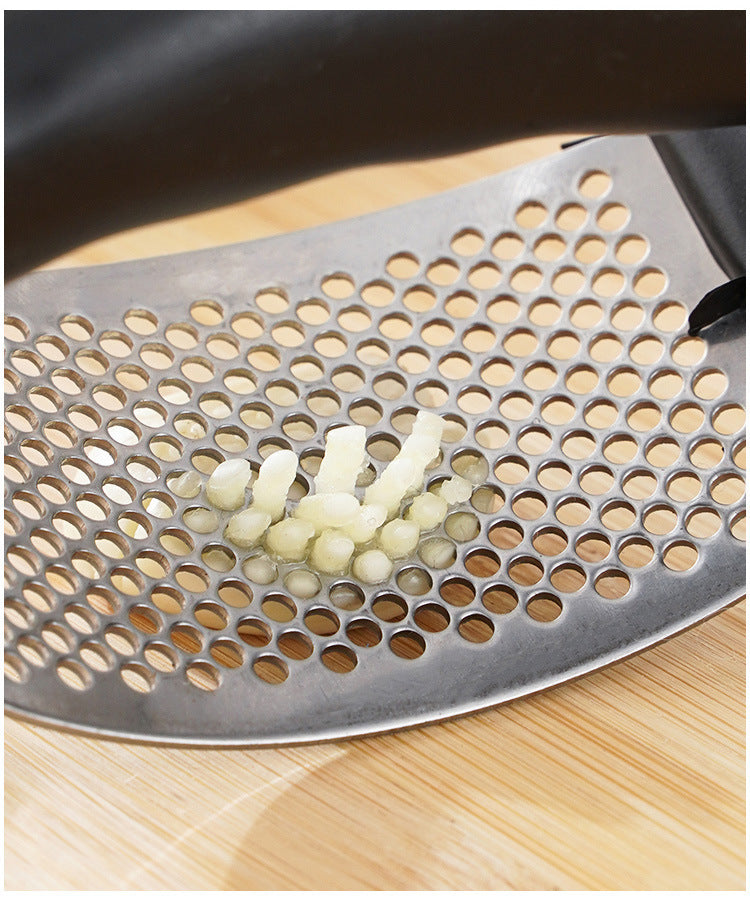 Stainless Steel Garlic Press Crusher Manual Mincer Tool