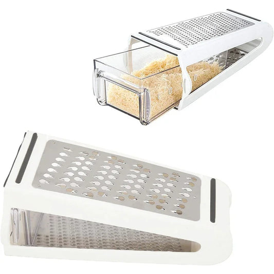 Double-Sided Cheese & Vegetable Grater with Container