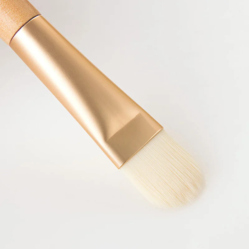 Flat Face Mask Brush – Soft Hair Applicator for Facial Cleansing, Foundation & Concealer
