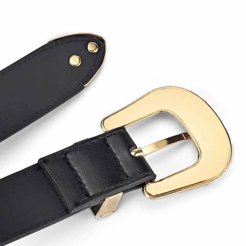 Vintage Carved PU Leather Belt – Punk Hip Hop Y2K Style Unisex