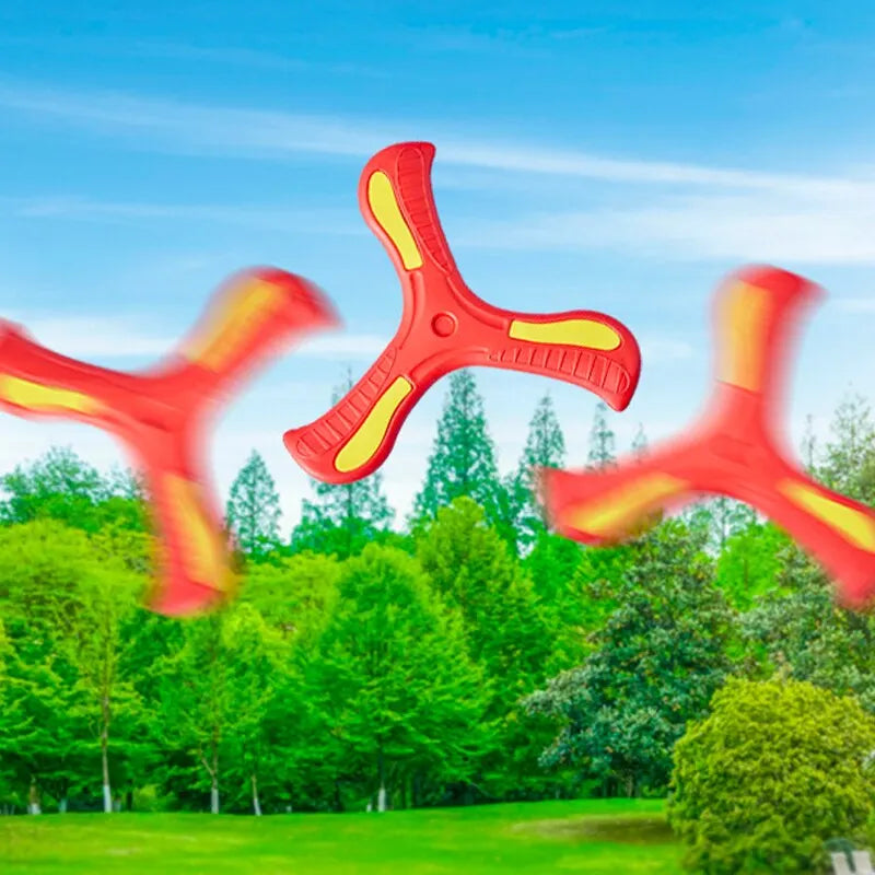 Children’s Soft Boomerang – Three-Leaf Cross Flying Disc Outdoor Toy