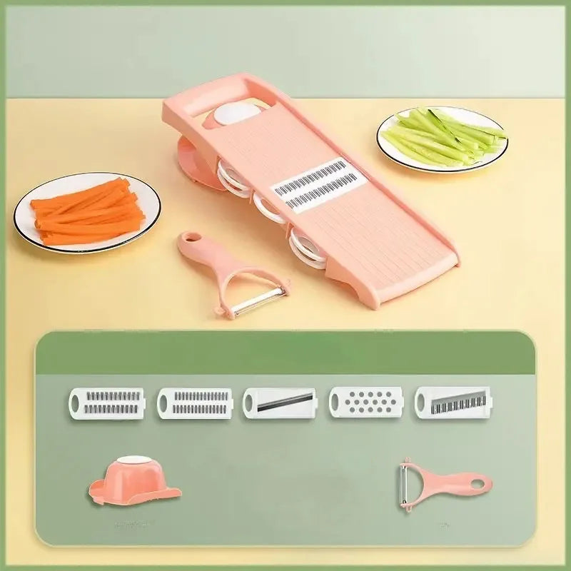 Multifunctional Vegetable Slicer Potato Julienne Grater with Handle