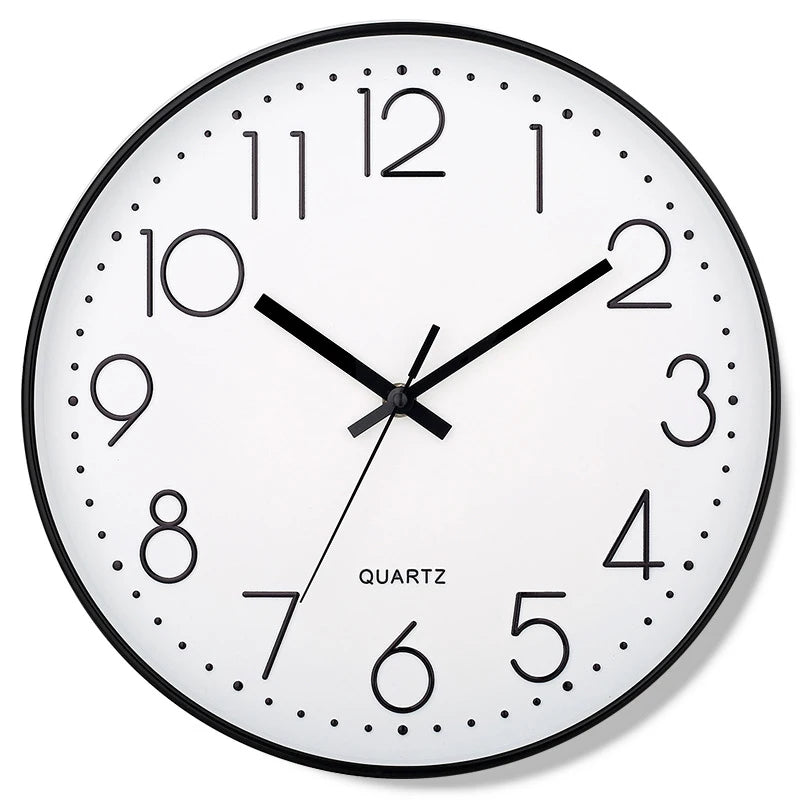 8-Inch Quartz Silent Wall Clock – Modern Cubic Digital Design for Home & Bedroom Décor