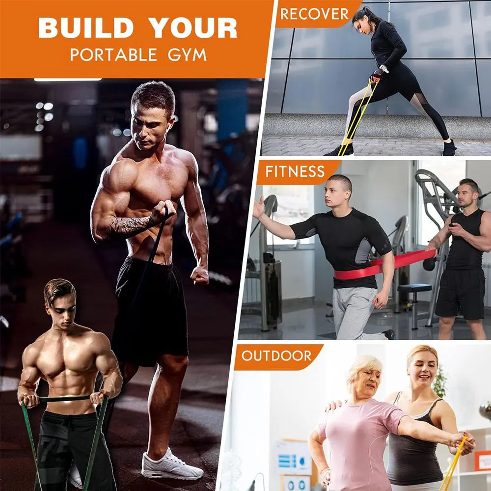 Resistance Bands Pull Up Assist Powerlifting Bands – Fitness Training & Home Workouts for Men & Women
