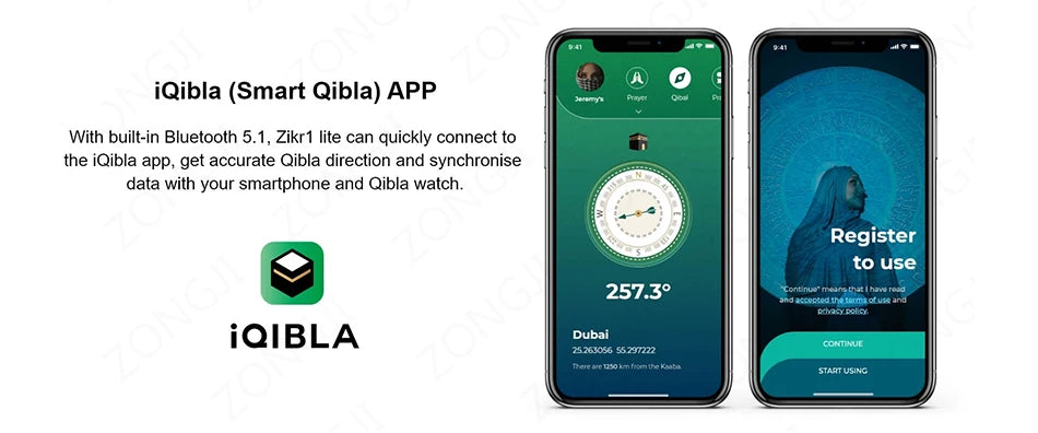 IQibla Smart Zikr Ring Digital Tasbih Counter with Prayer Reminder