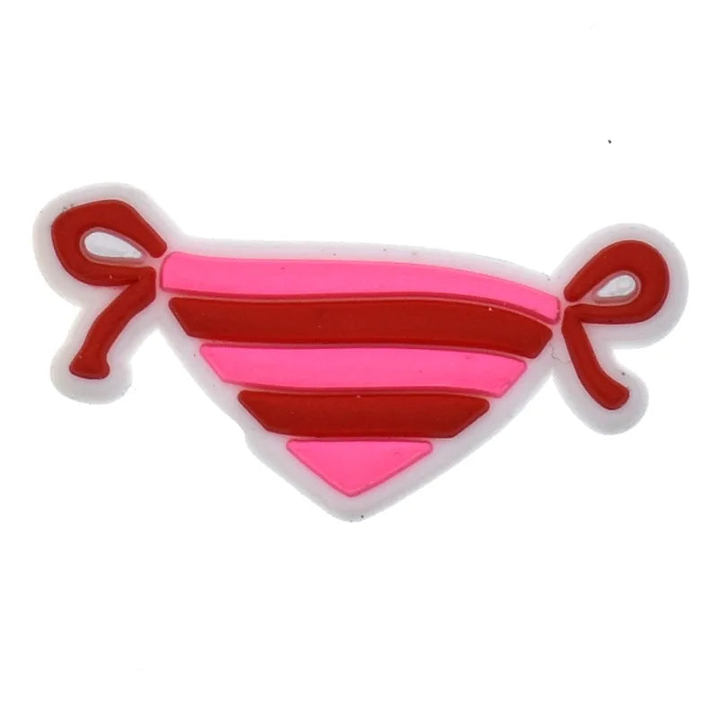 Hot Sales 1Pcs Pink Shoe Charms for Crocs Accessories Pin Shoe Wristband Croc Decorations Buckle Girls Women Party Gifts