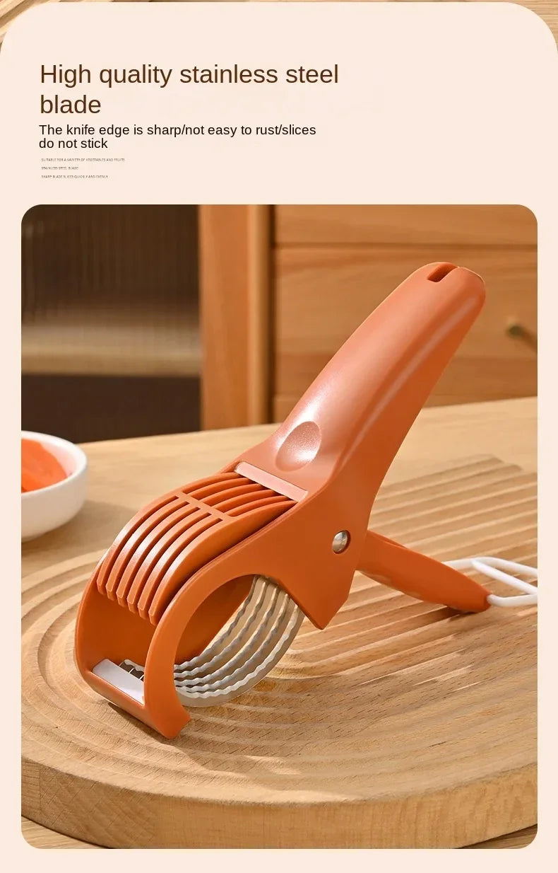 HooFun Multi-Functional Stainless Steel Vegetable & Fruit Slicer