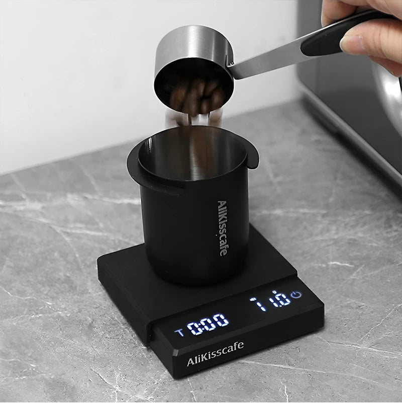 AliKisscafe Digital Coffee Scale – 0.1g High Precision Barista Tool