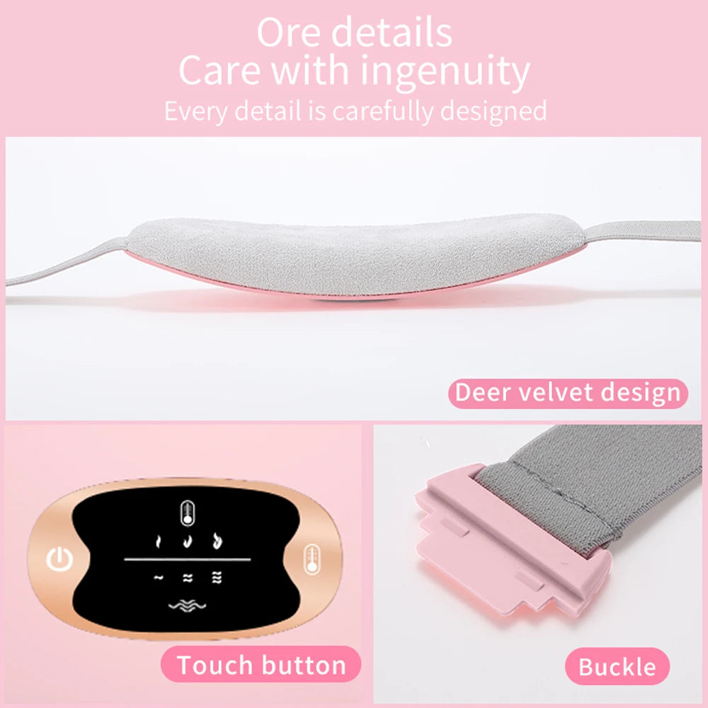 Rechargeable Heated Menstrual Waist Massager for Women