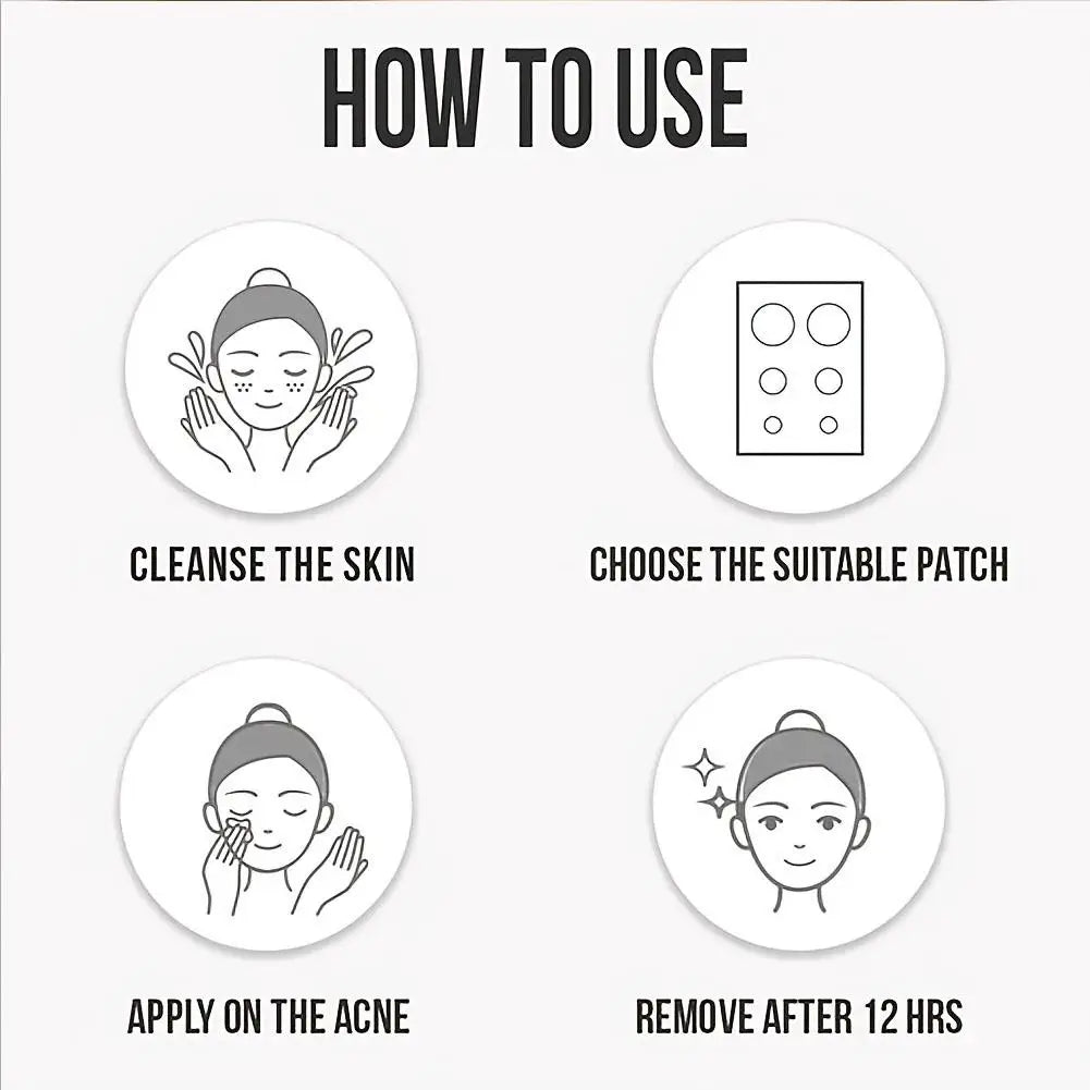 360pcs Invisible Pimple Patches – Anti-Acne Hydrocolloid Spot Stickers for Fast Healing