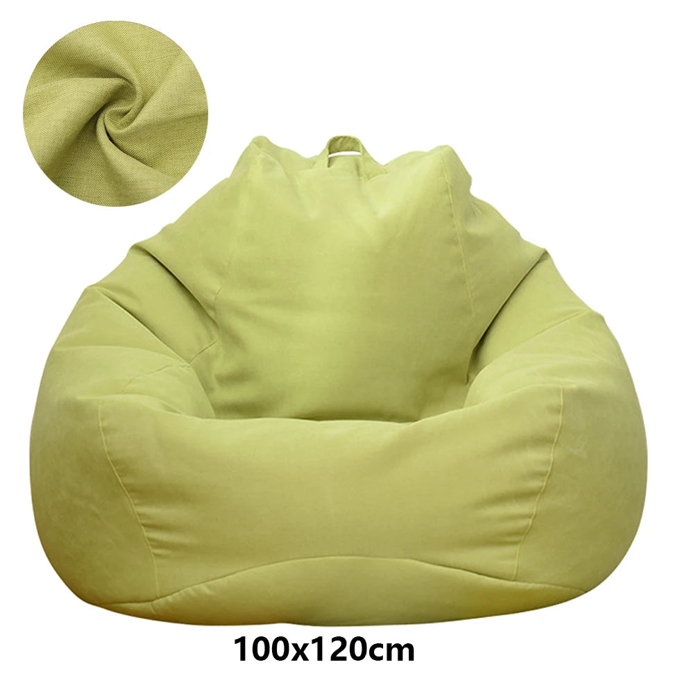 Lazy Sofa Cover – Large Bean Bag Cover Without Filler for Adults | Soft Tatami Lounger Seat Cover for Bedroom & Living Room