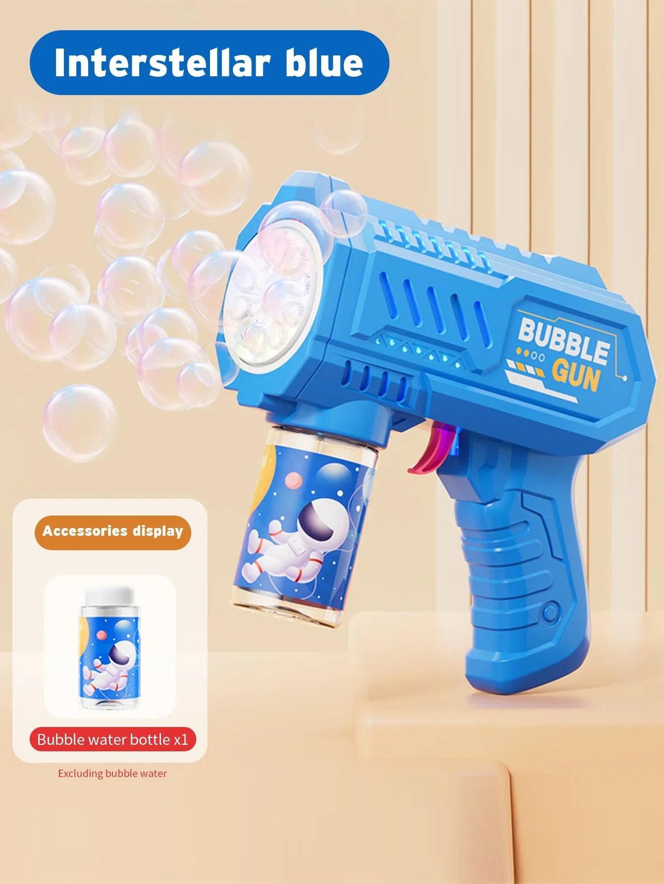 Rocket Bubble Gun – Fully Automatic Bubble Machine for Kids Outdoor Fun