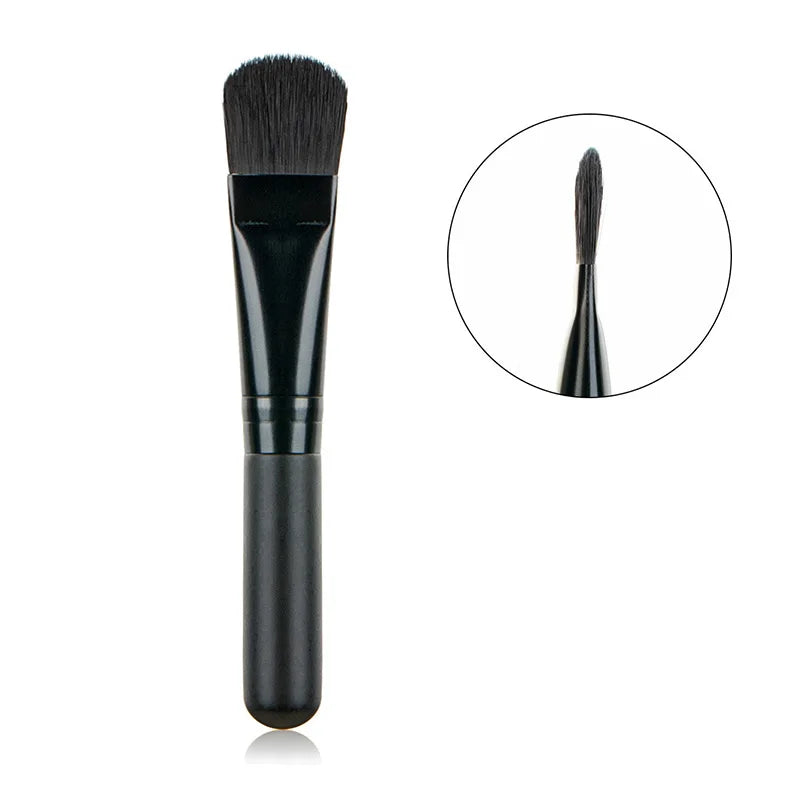 Flat Face Mask Brush – Soft Hair Applicator for Facial Cleansing, Foundation & Concealer