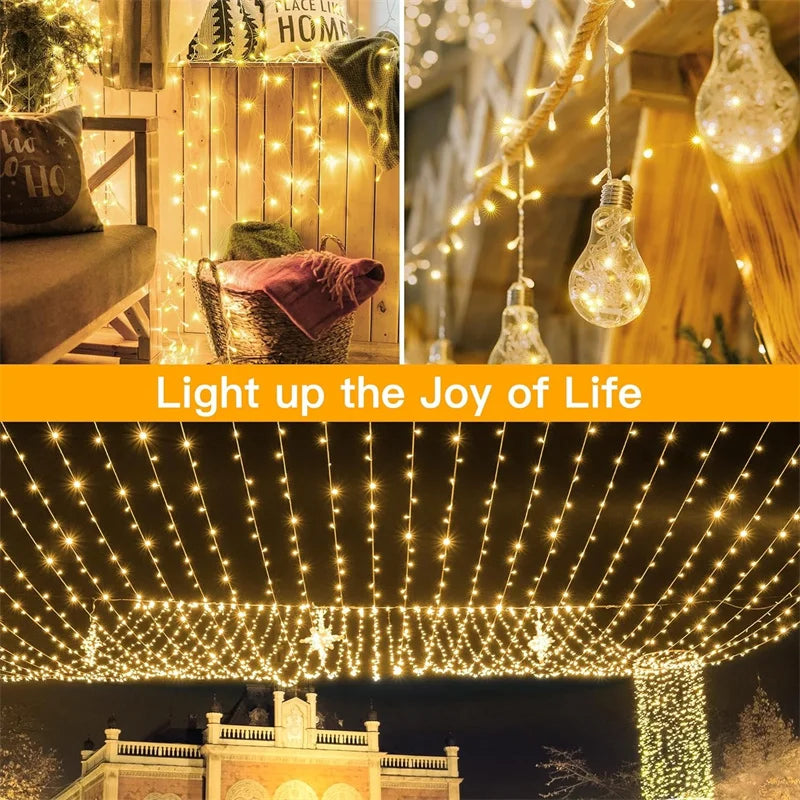 100M LED String Lights – Waterproof Fairy Garland for Wedding, Outdoor, Party & Christmas Decor