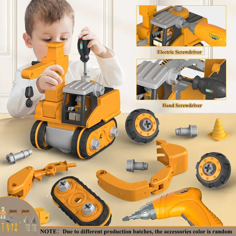 Kids Electric Drill Tool Toy – Educational Engineering & Assembly Set for Boys