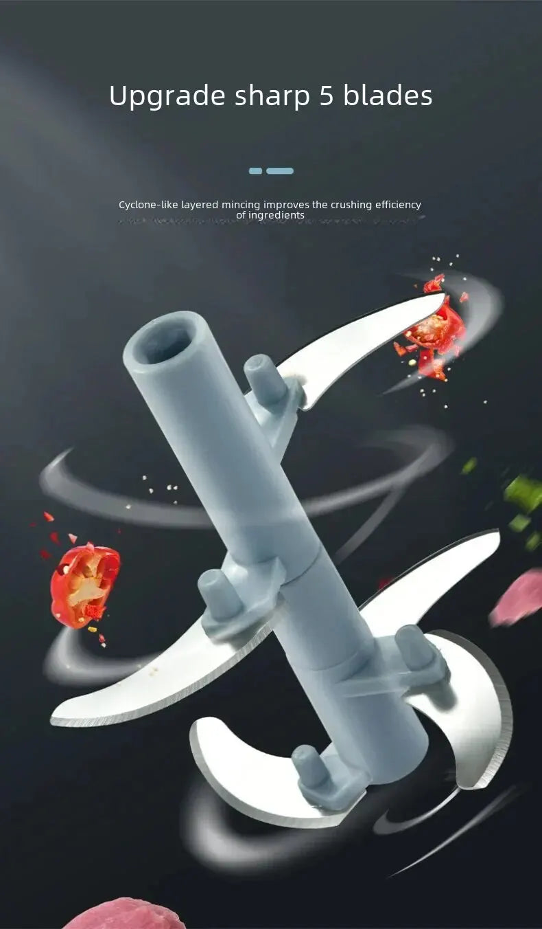 Manual Ginger & Garlic Grinder – Multifunctional Vegetable & Meat Cutter