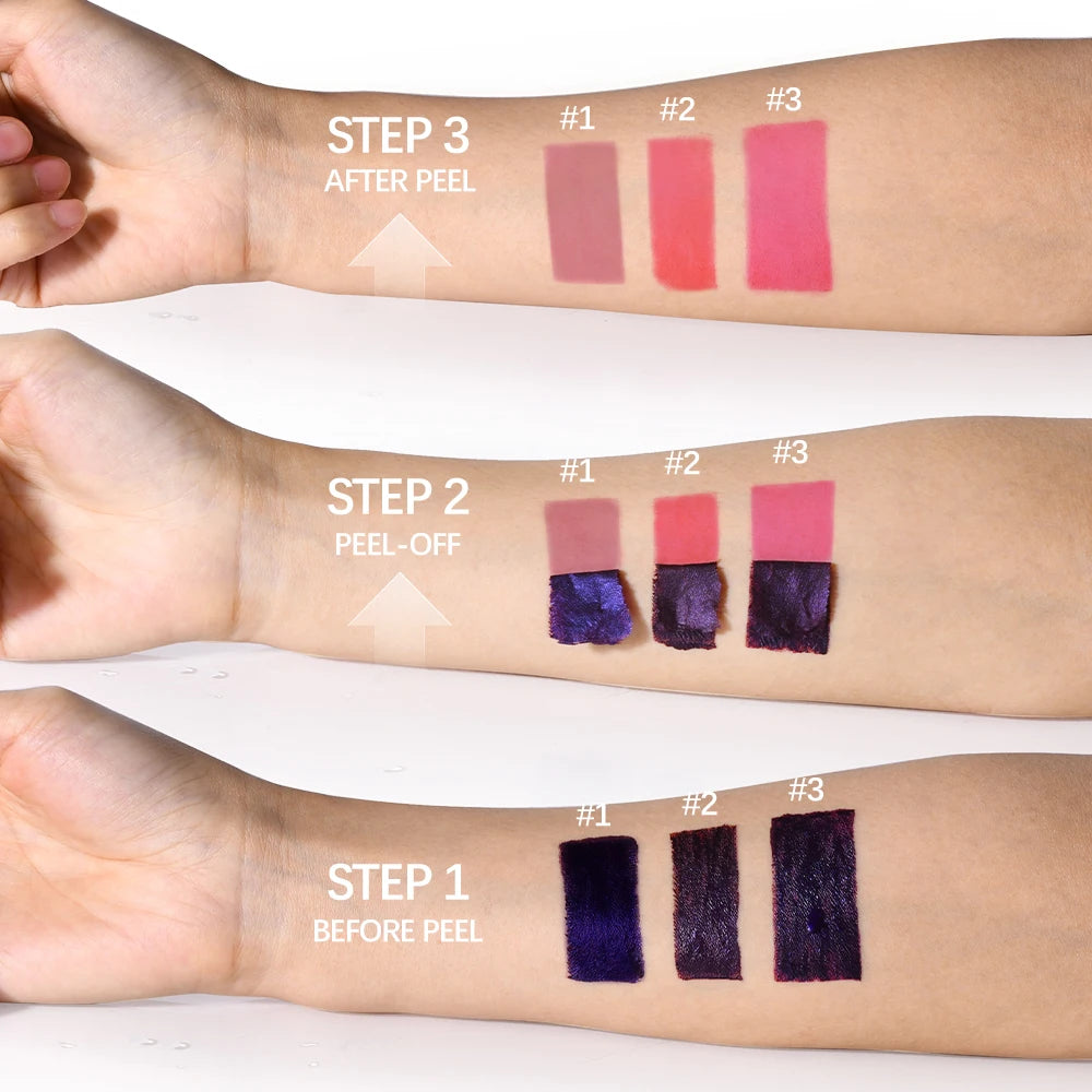 Long Lasting Korean Matte Lip Ink – Waterproof Peel Off Lip Tint, Liquid Lipstick