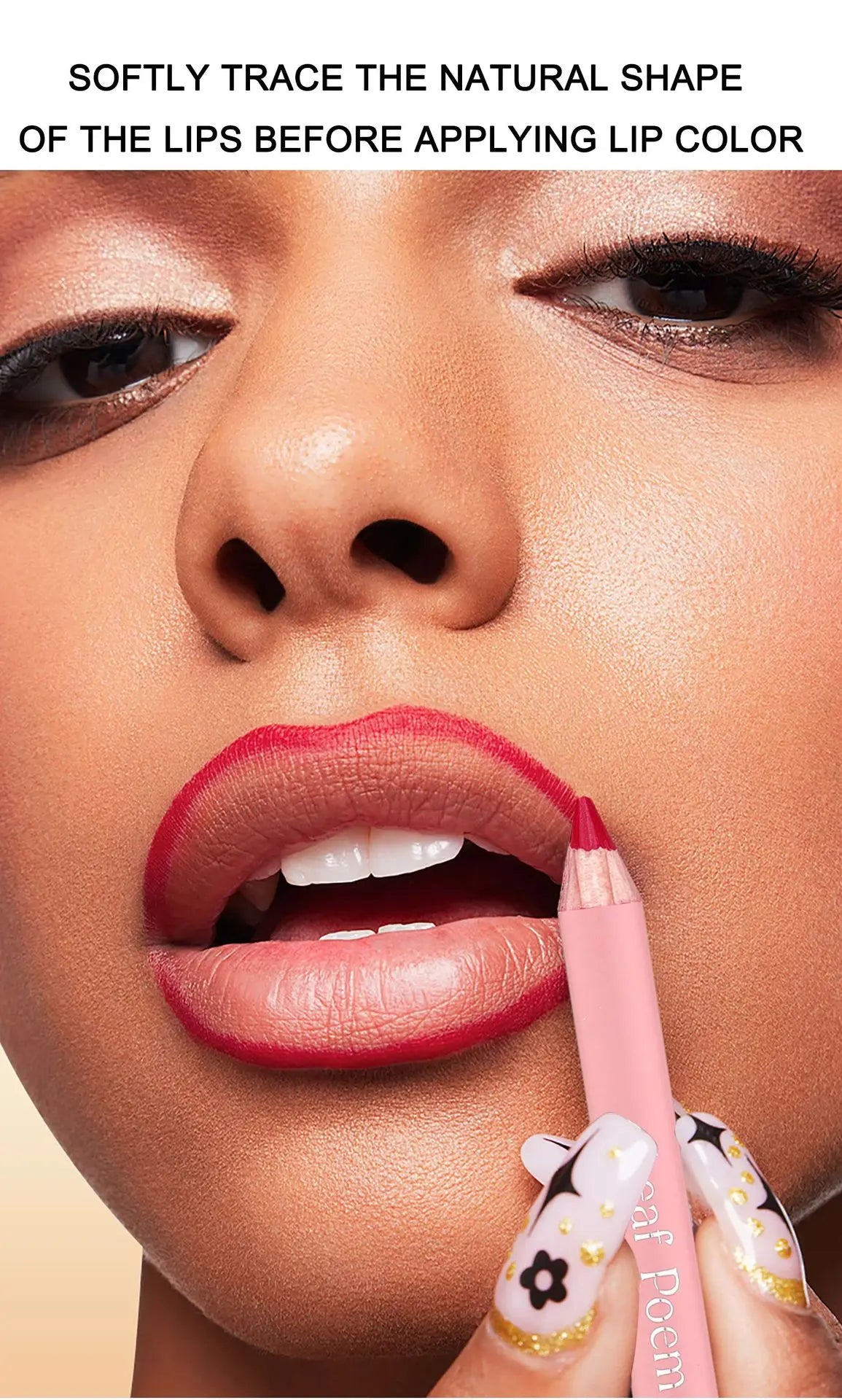 12-Color Matte Lipliner Pencil – Waterproof, Plumping & Long-Lasting Lip Contour Makeup