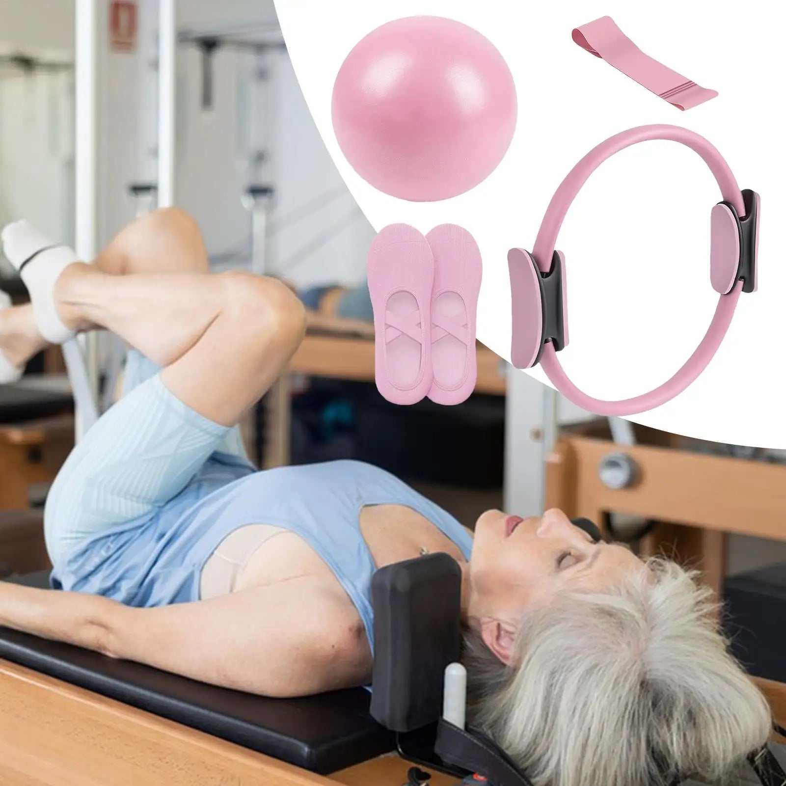 Pilates Ball & Ring Set Fitness Equipment for Pregnancy & Postpartum