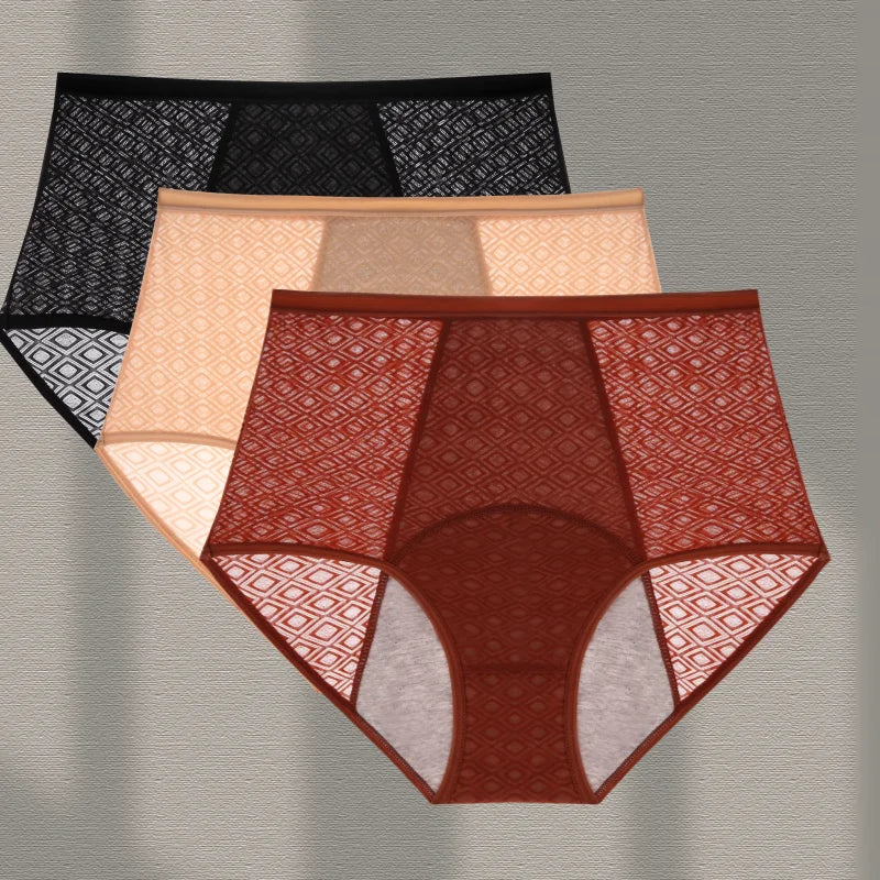3Pcs Women's Menstrual Panties New XS-XL Size Seamlessn ylon Female Underwear Breath able Incontinence Leak Proof Lingerie