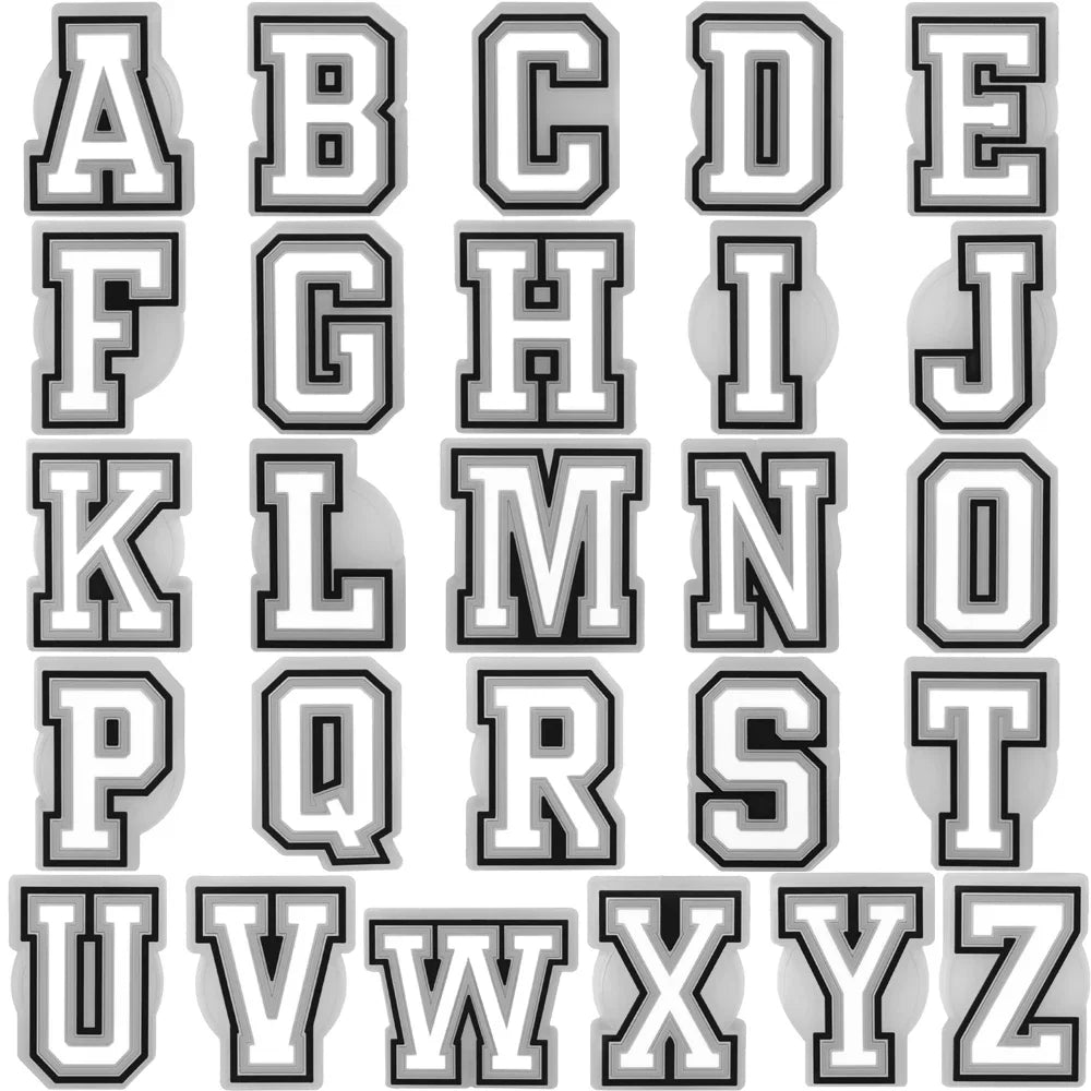 1/26pcs Letter LED Pins for Kids Lighted Shoe Charms Glowing Accessories Shoe Decorations Gifts Sandals Clog Buckles Ornament